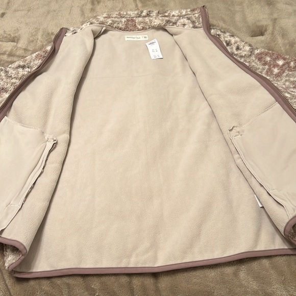 New mens XXL ABERCROMBIE AND FITCH heavyweight full zip fleece jacket - Picture 5 of 7